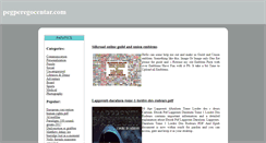 Desktop Screenshot of pegperegocentar.com